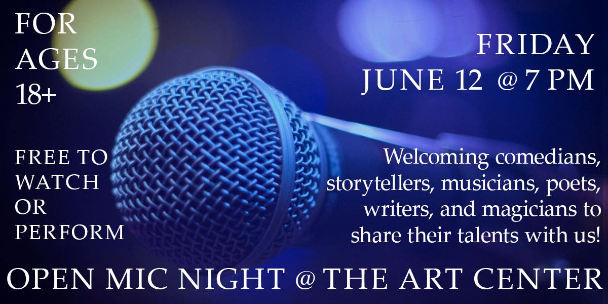 June Open Mic Night at The Art Center at Johns Creek