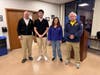 From left to right: AVFD Chief Bruce Appell, new members Matthew Dileo and Sandy Austin Goldstein, and AVFD Board President Jamie DiPace.