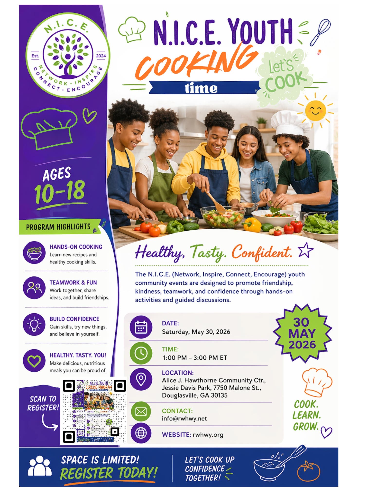 N.I.C.E. Youth Cooking Time