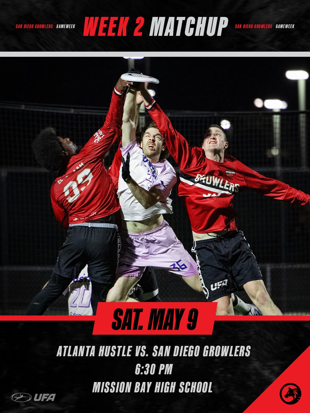 Ultimate Frisbee: Atlanta Hustle vs. San Diego Growlers