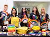 Golden Girls Solutions team members (from l-r) Brittany Jennings, Crystal Whitley, Kalan Wyatt, Gina Brockman and Mary VanSant during Silver Pride Sarasota
