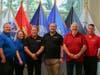 Goodwill Manasota’s Veterans Services team includes (from l-r) Thomas Rogers, Leanne Barnes, Randy Wright, Ryan Garner and Richard Burger, with President and CEO Donn Githens (far right)