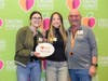 Jeremy Lisitza (right), AFFB’s Philanthropy Engagement Director, presented the Special Event Volunteers of the Year award to the student-led chapter of MEDLIFE at New College of Florida (represented by Valeria and Alana)