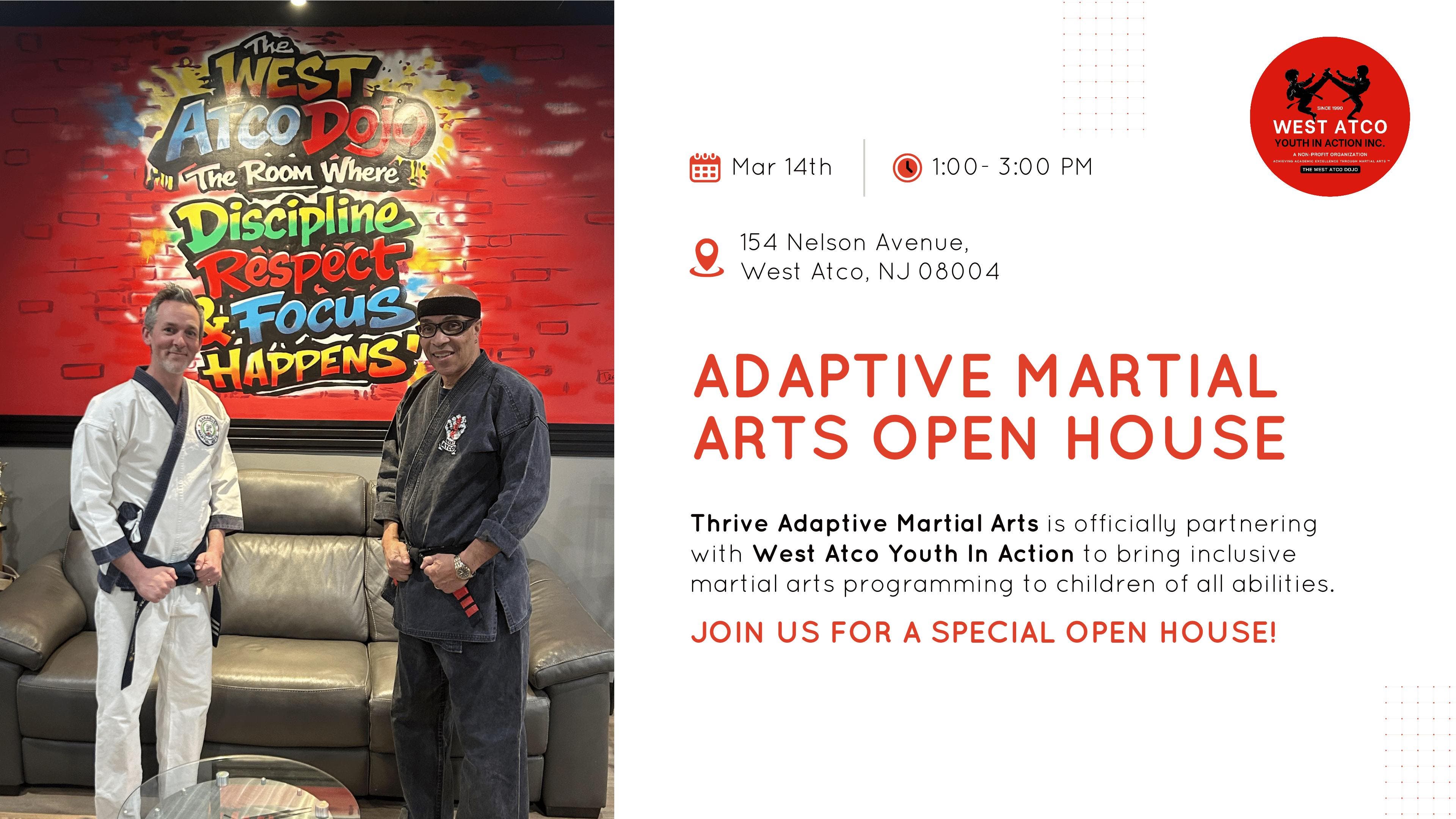 Adaptive Martial Arts Open House in West Atco NJ