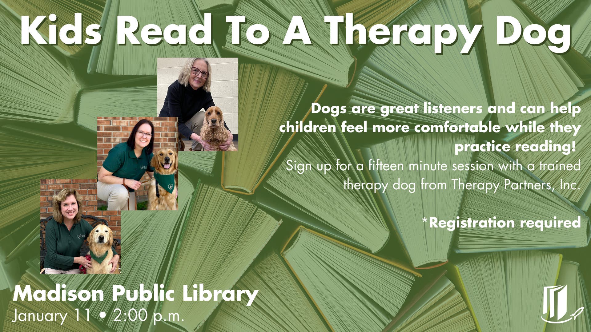 Kids Read to a Therapy Dog
