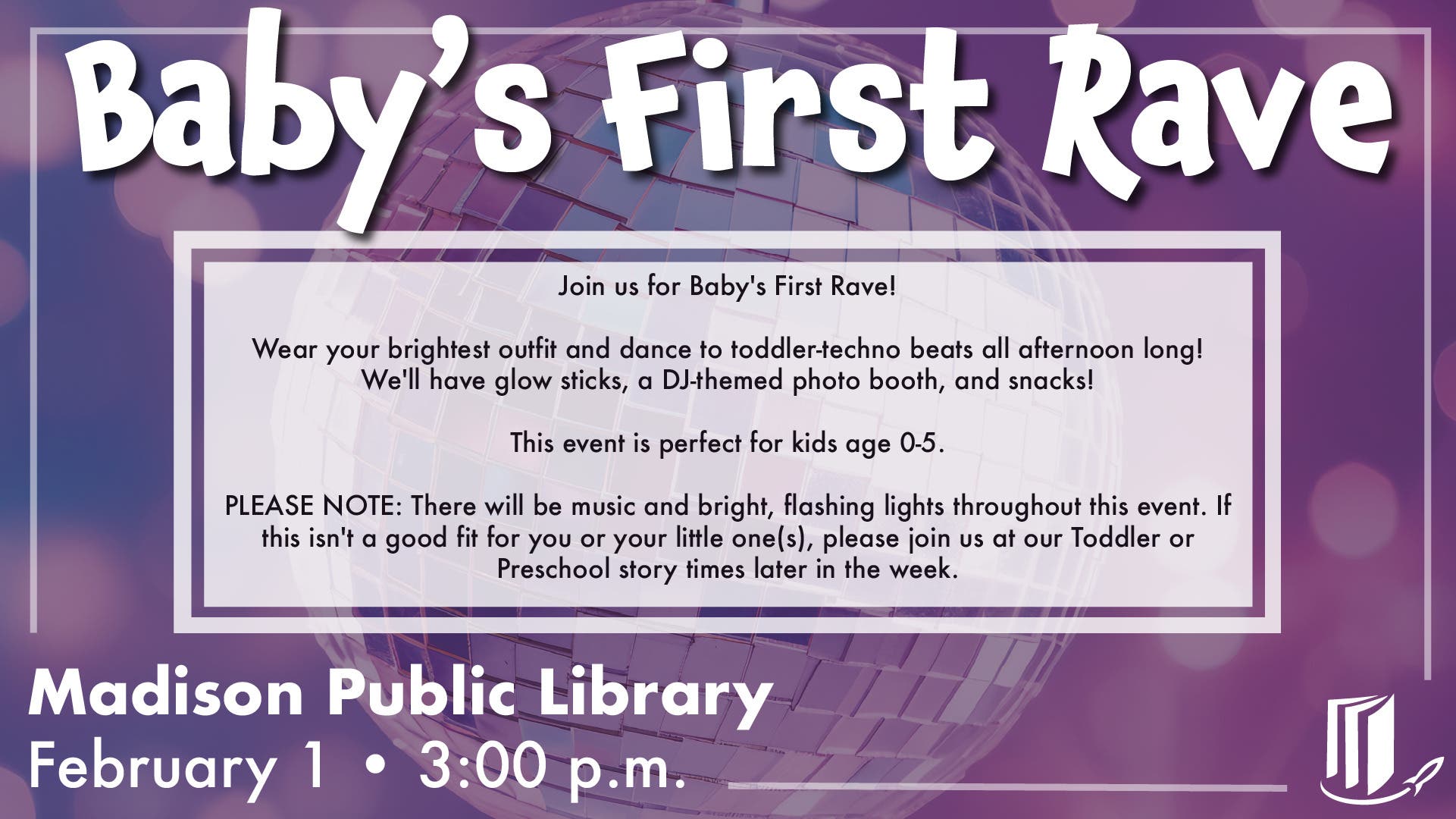 Baby Rave Sign Feb 1 | Baby's First Rave | Huntsville, AL Patch