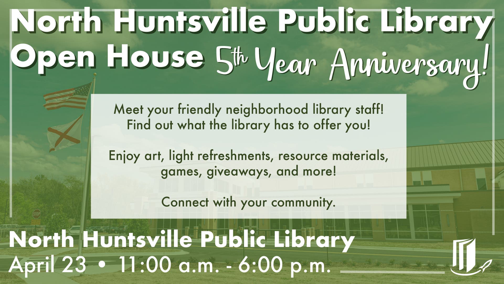 North Huntsville Public Library Open House: 5th Year Anniversary