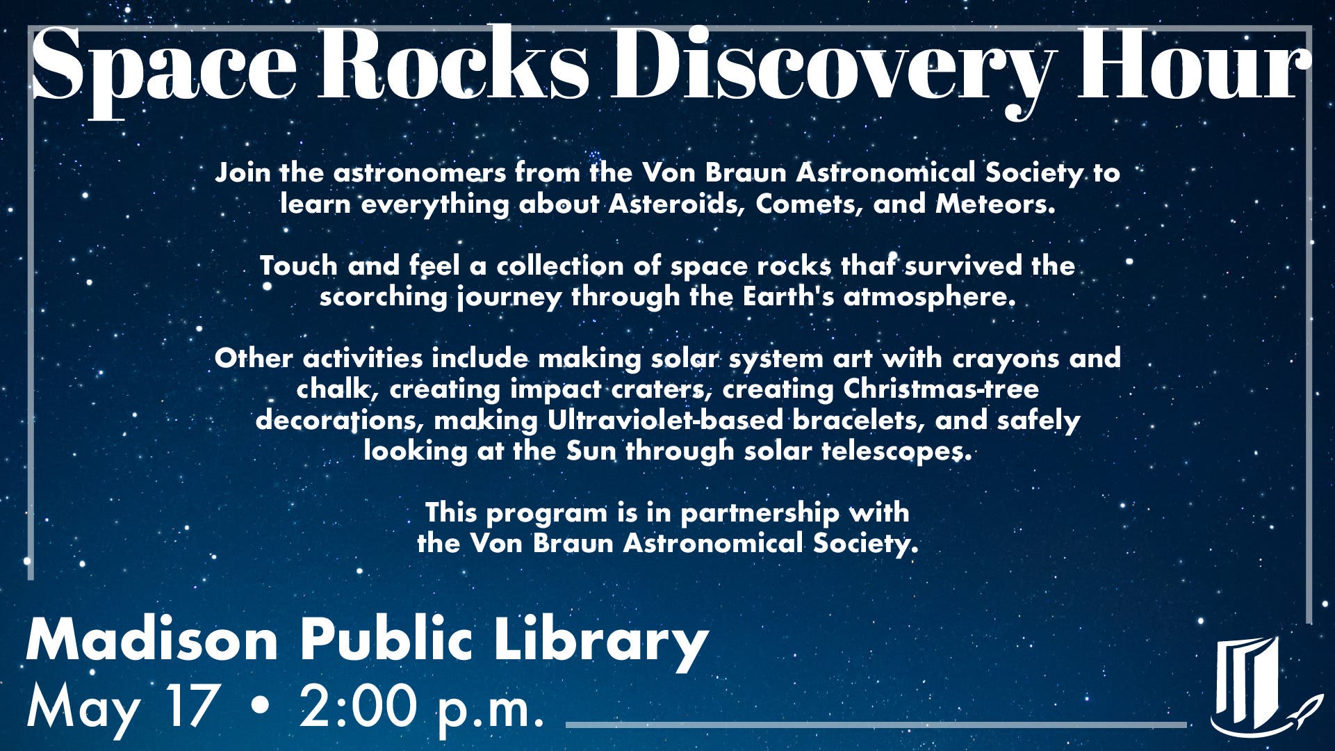 Space Rocks Discovery Hour