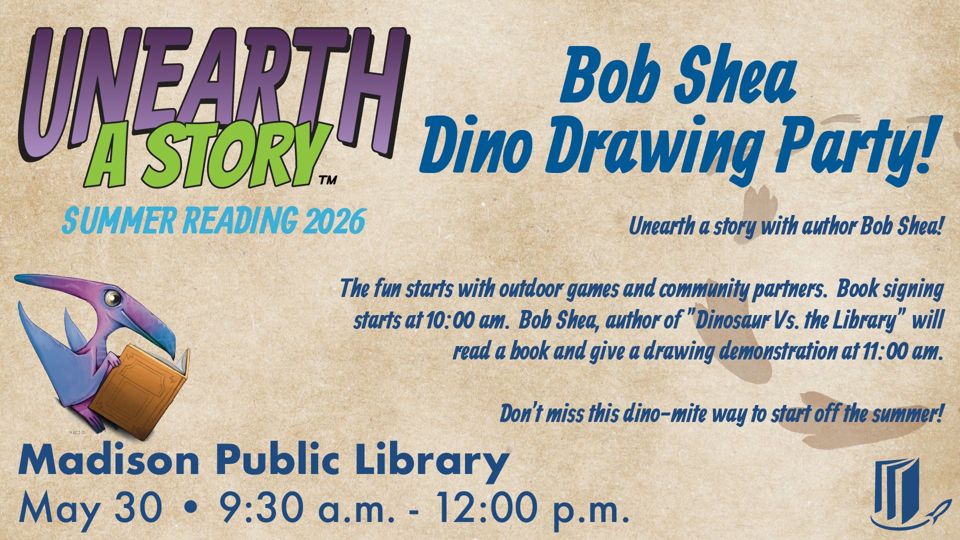 Bob Shea Dino Drawing Party