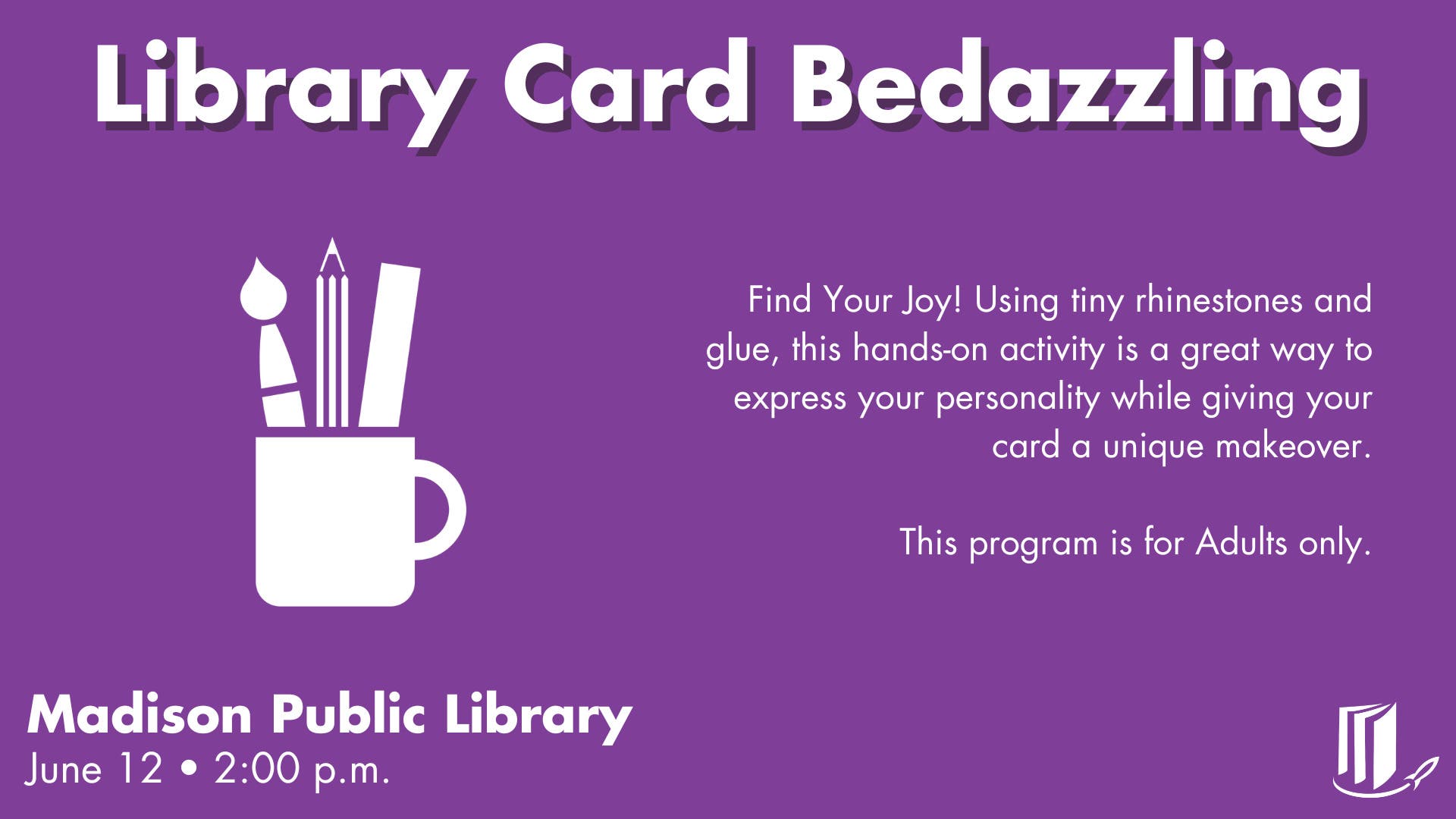 Library Card Bedazzling