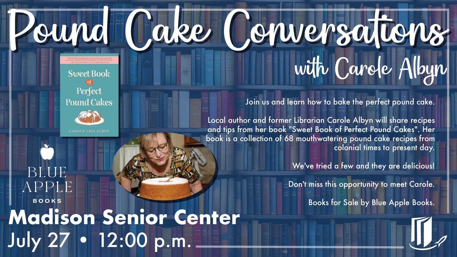 Pound Cake Conversations with Author Carole Albyn