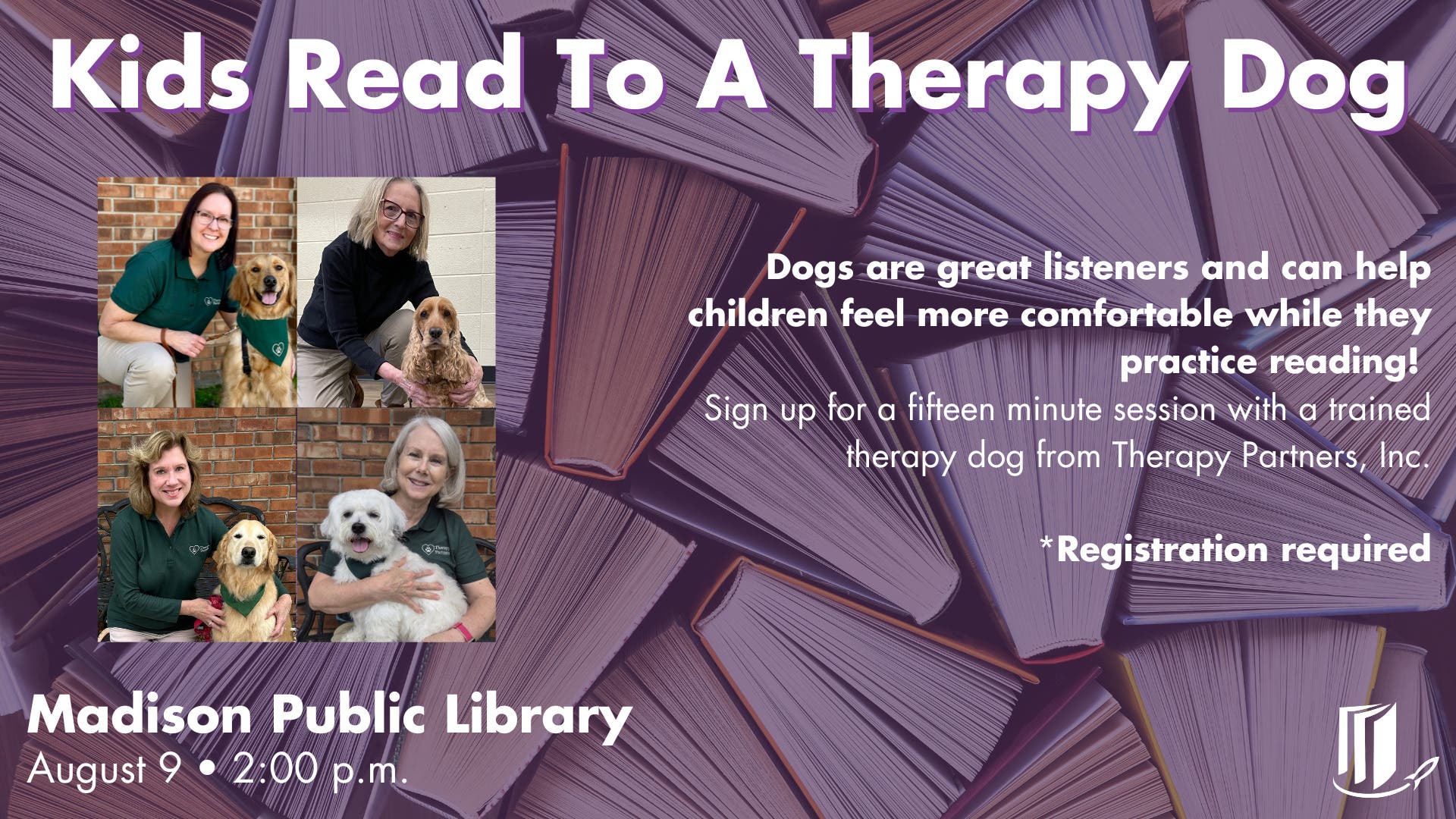 Kids Read to a Therapy Dog