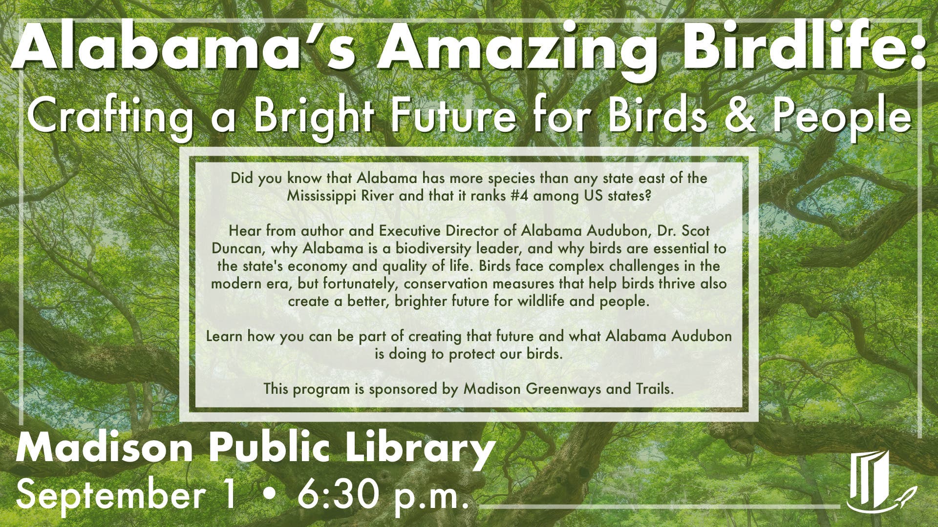 Alabama's Amazing Birdlife: Crafting a Bright Future for Birds and People