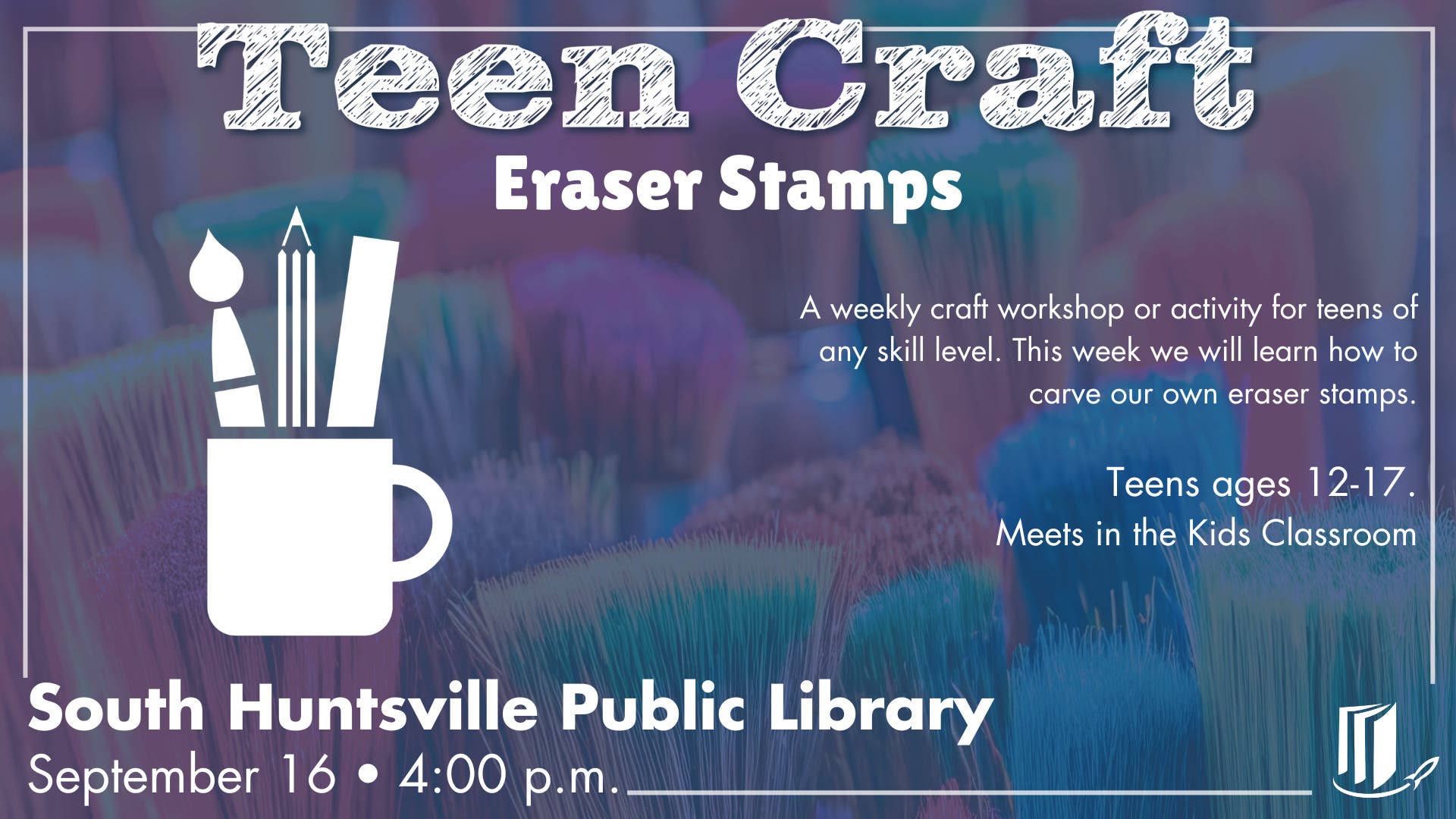 Teen Craft: Eraser Stamps