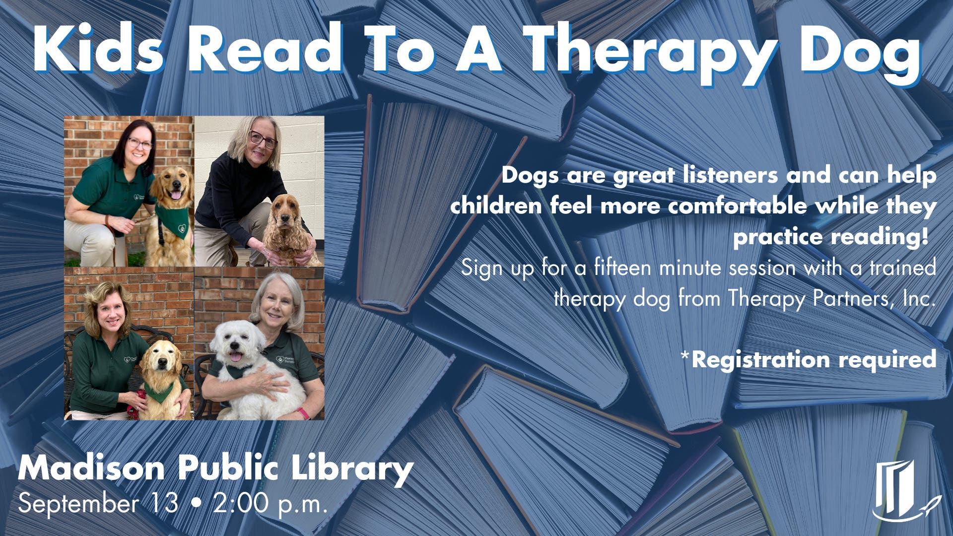 Kids Read to a Therapy Dog