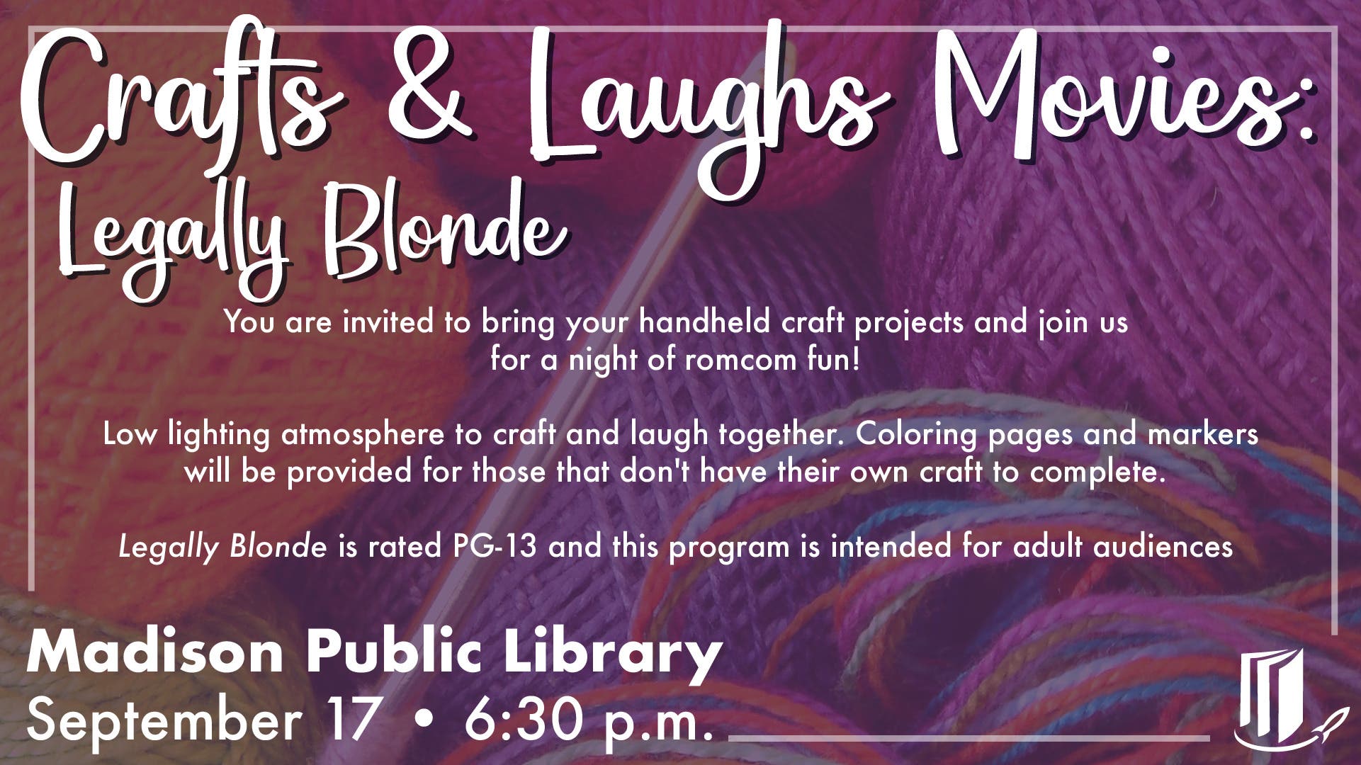 Crafts & Laughs Movies: Legally Blonde