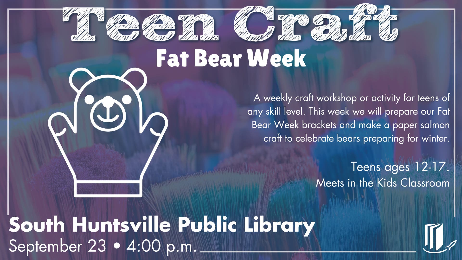 Teen Craft: Fat Bear Week