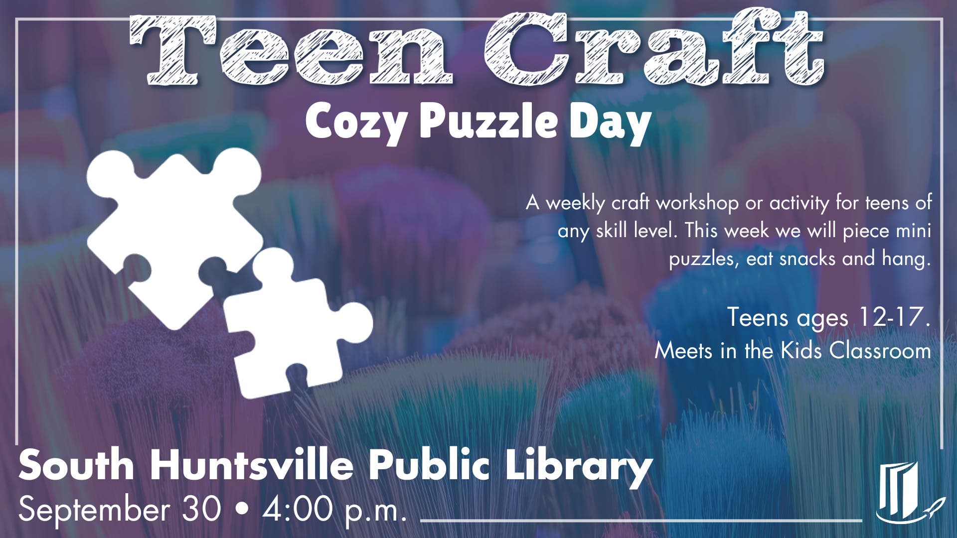 Teen Craft: Cozy Puzzle Day