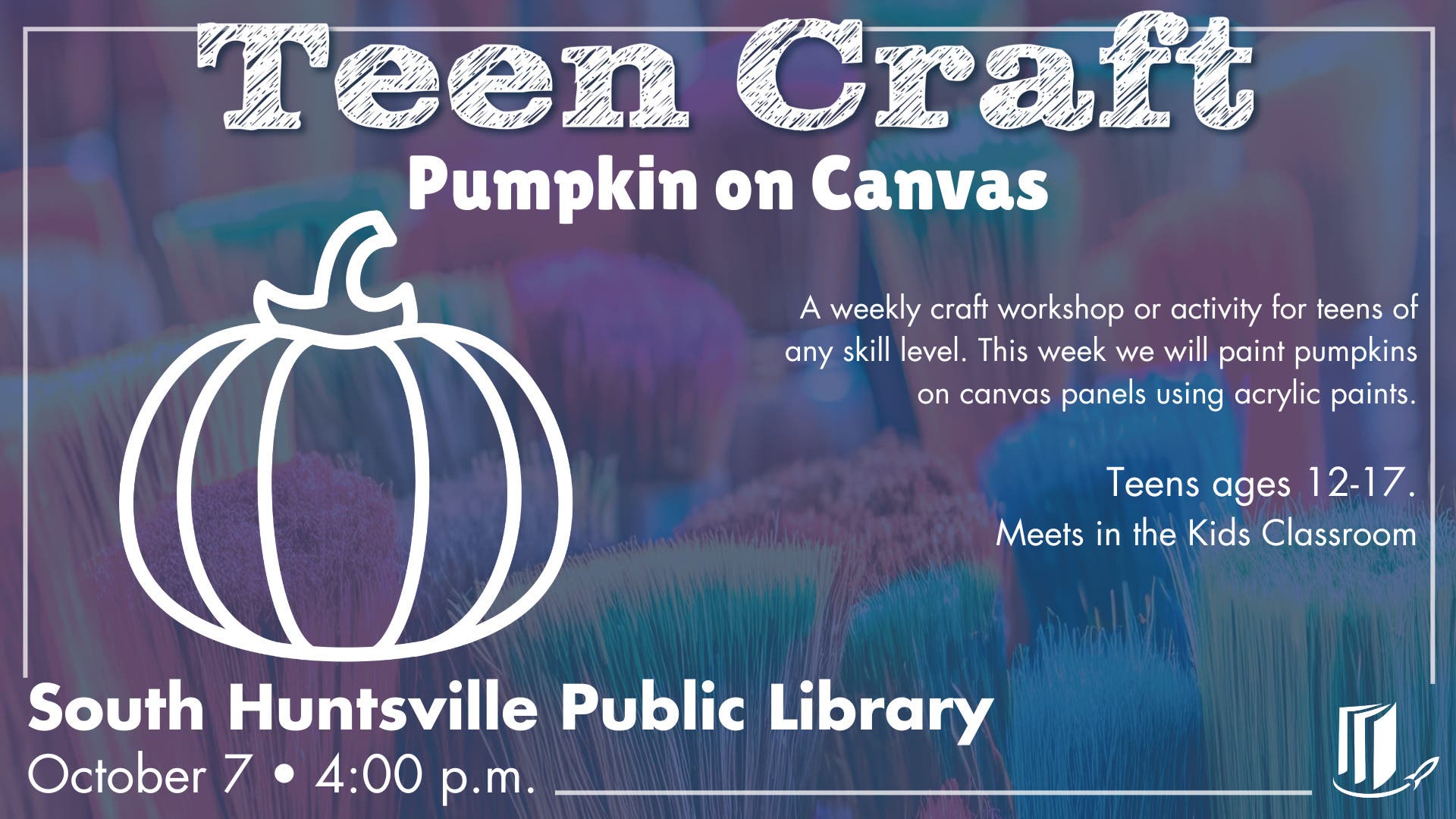 Teen Craft: Pumpkin on Canvas