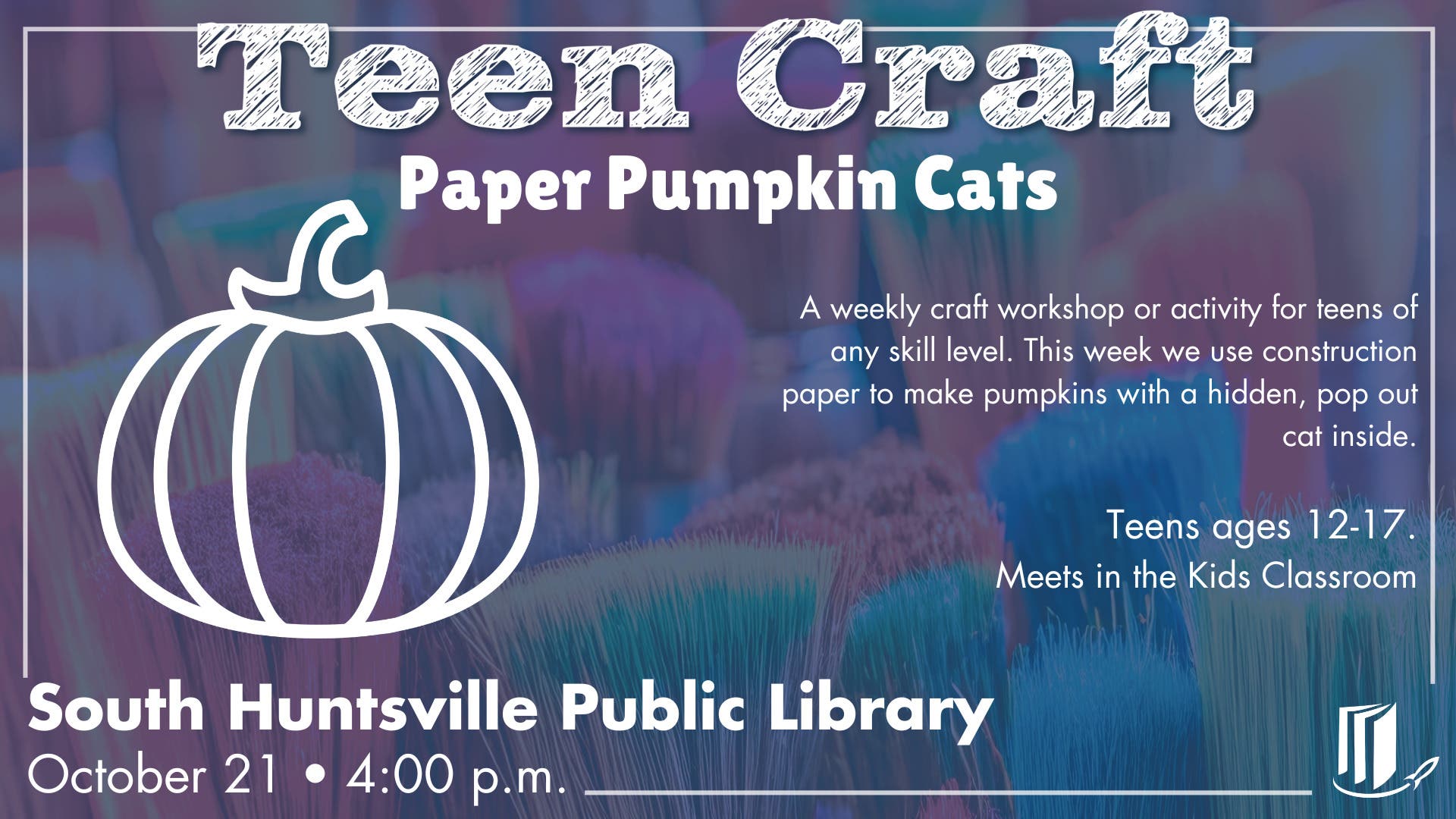 Teen Craft: Paper Pumpkin Cats