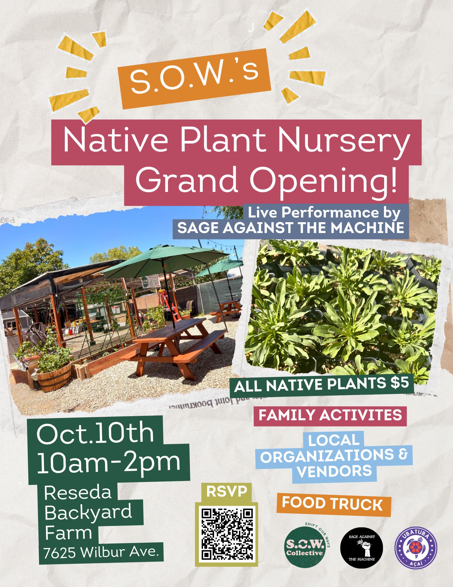 S.O.W.'s Native Plant Nursery Grand Opening!