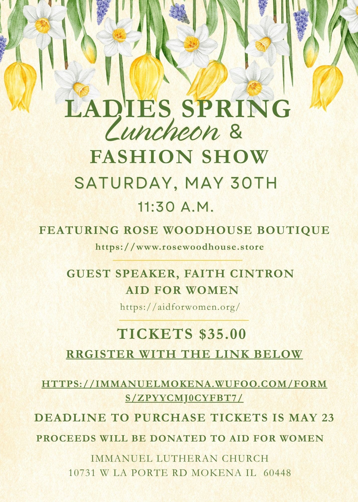 Spring Luncheon and Fashion Show