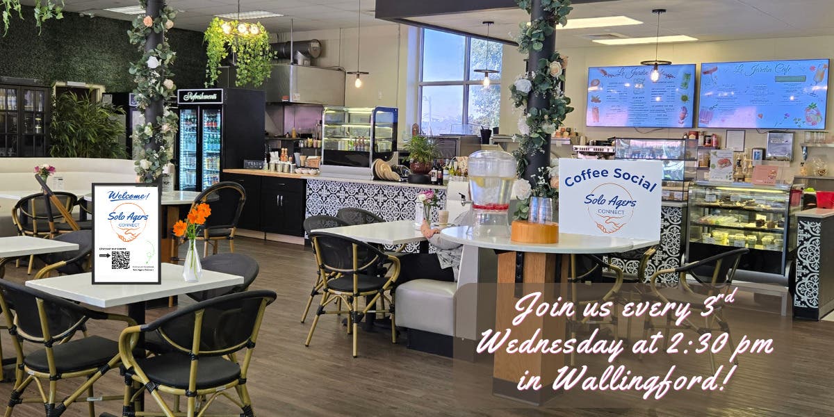 Solo Agers Coffee Social in Wallingford May 20th