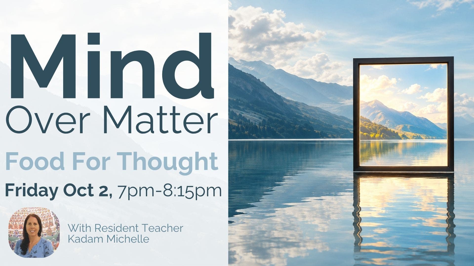 Friday Night Lecture: Mind Over Matter