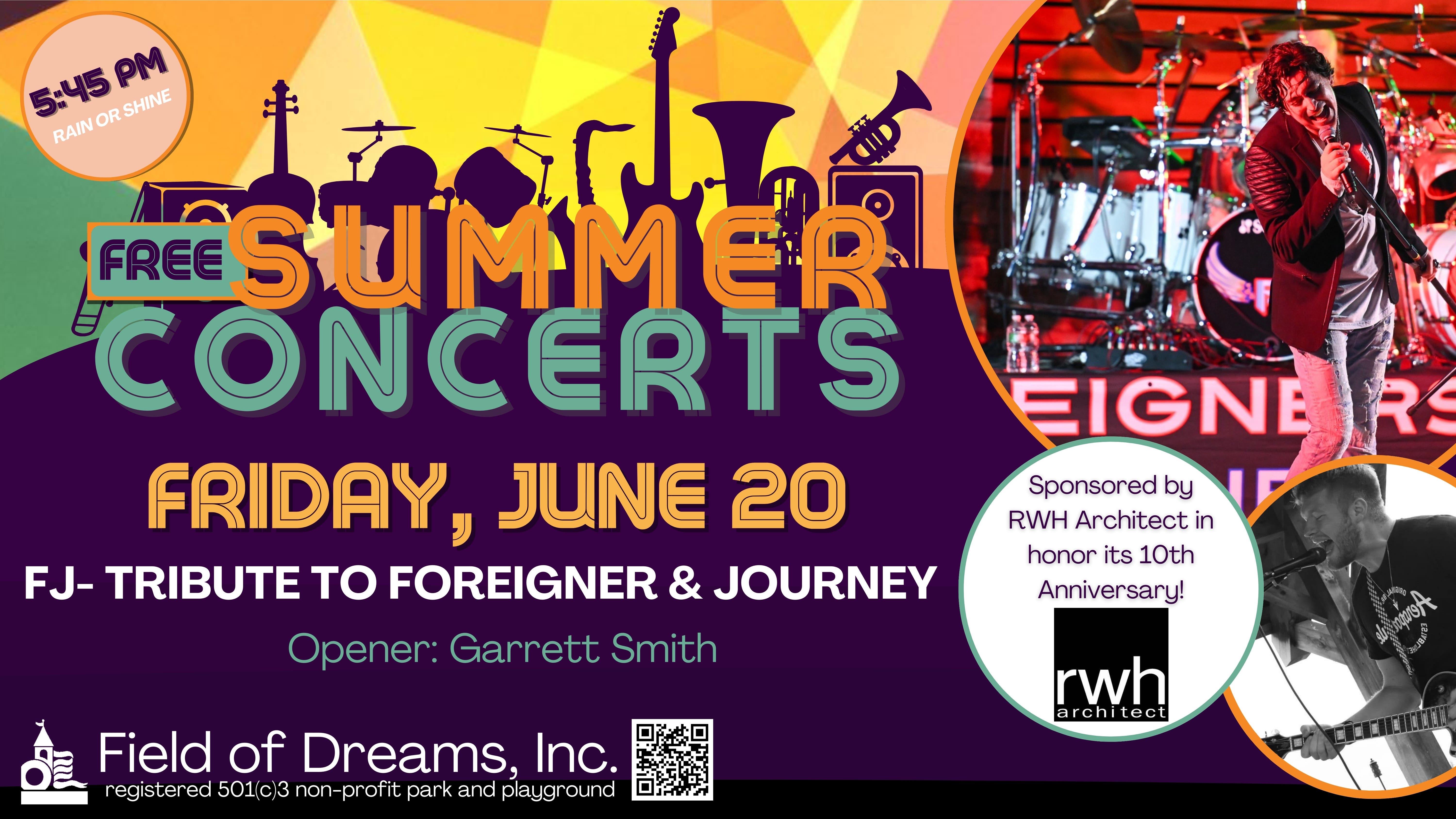 2025 FREE Summer Concert Series - FJ - Tribute to Foreigner & Journey