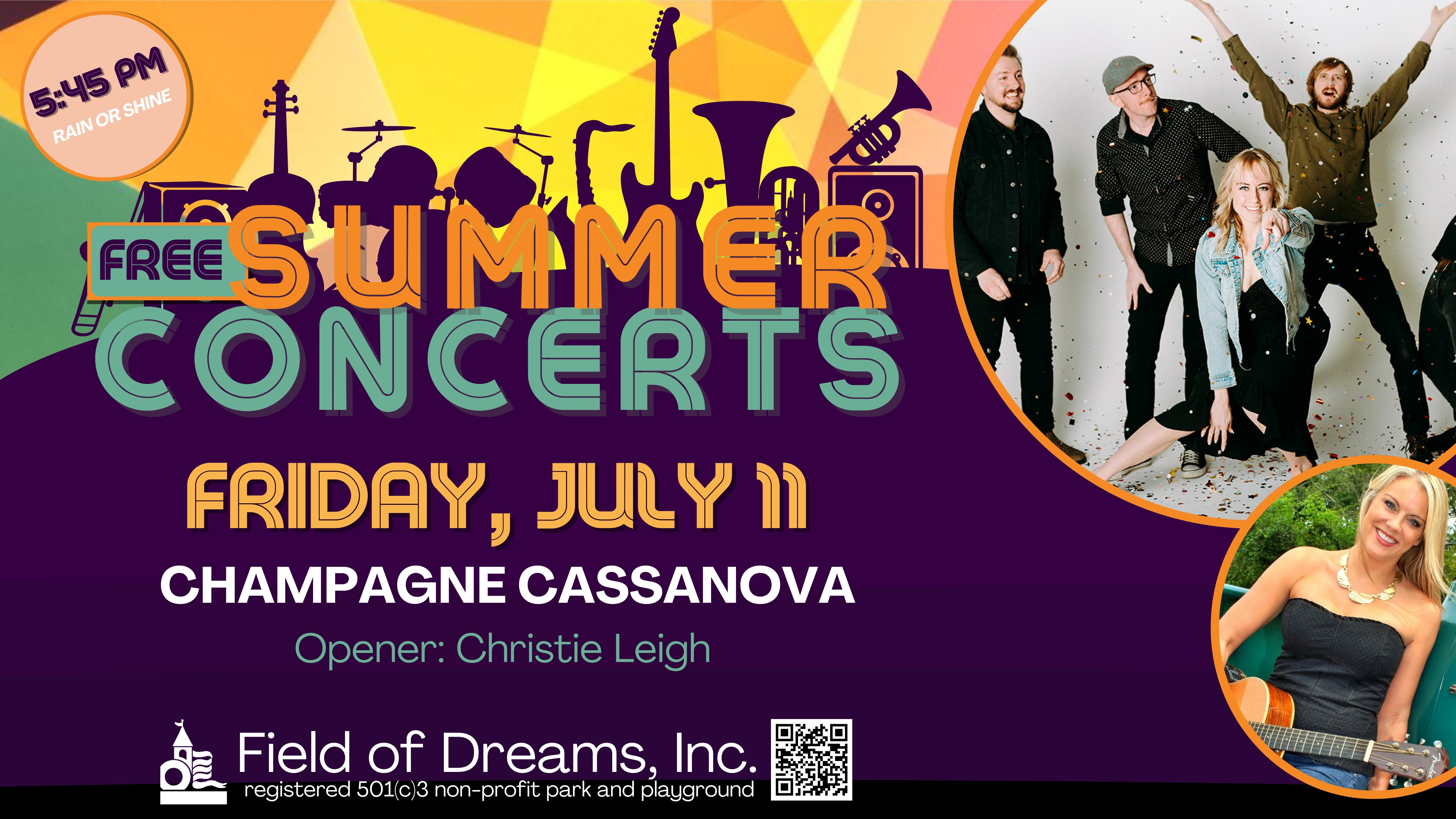 2025 FREE Summer Concert Series - Champagne Casanova