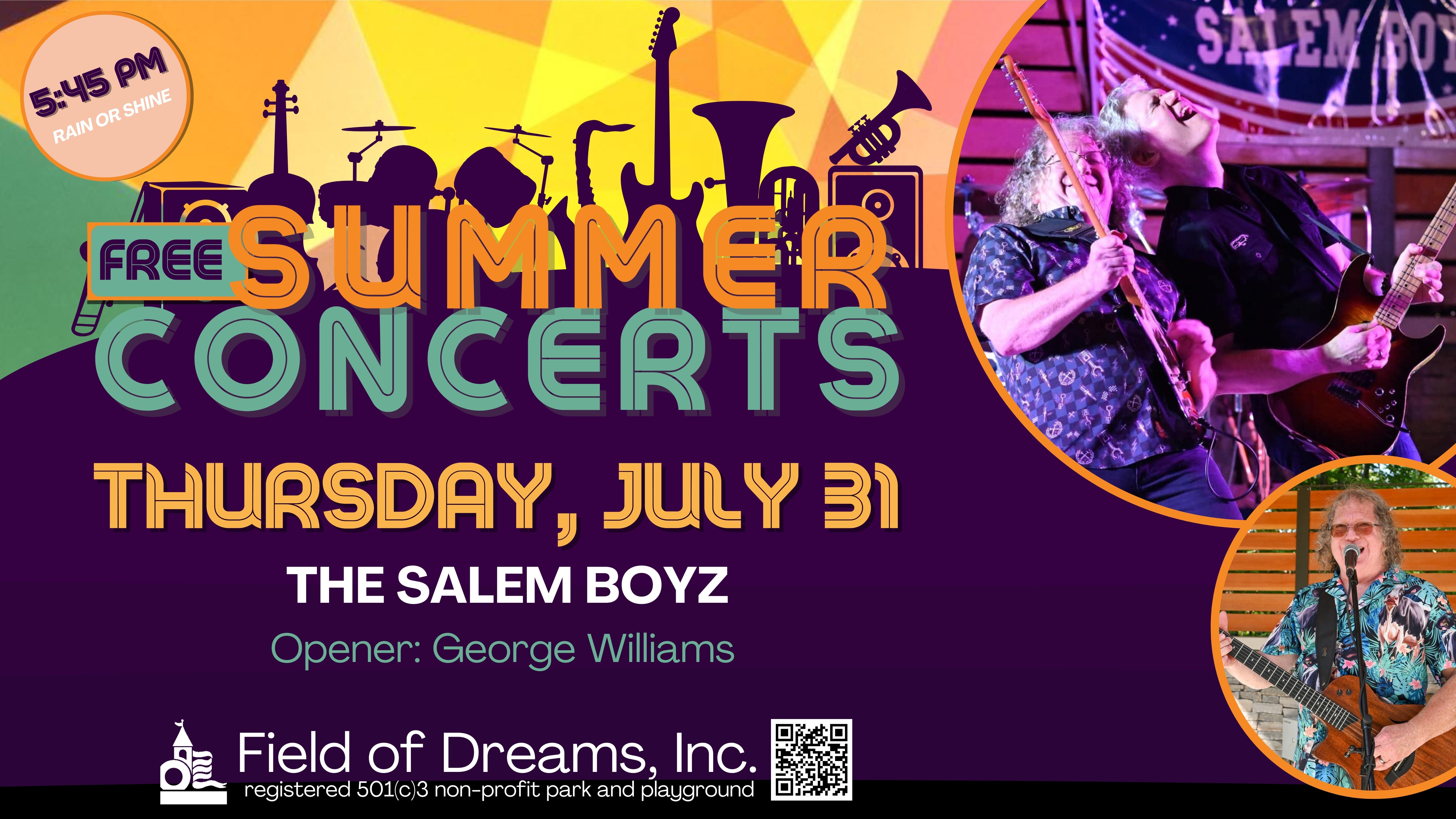 2025 FREE Summer Concert Series - The Salem Boyz