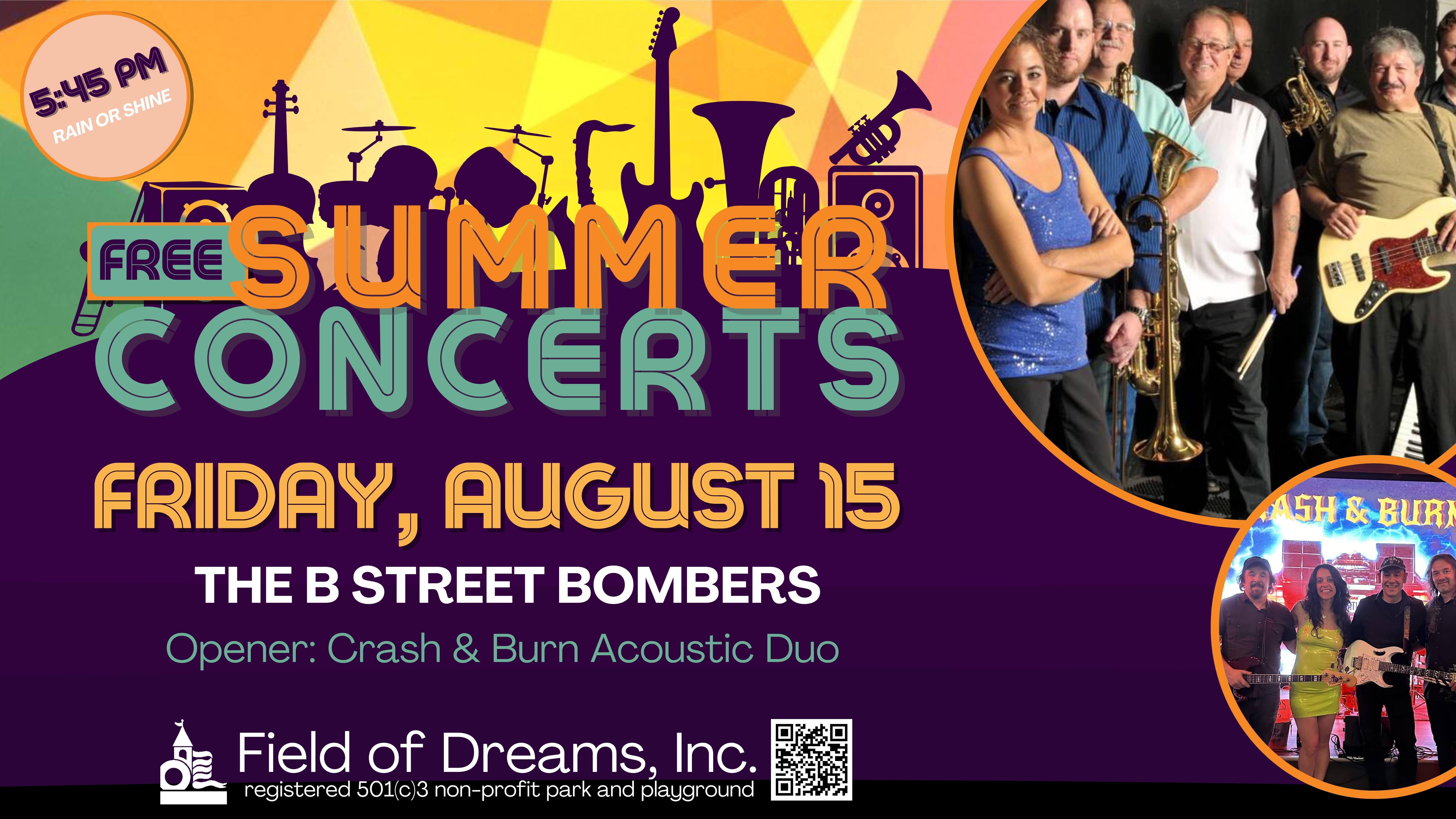  2025 FREE Summer Concert Series - The B Street Bombers