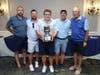 Melody & Melody, winners of the 2025 HABcore Cup with HABcore Board of Trustees, Bill McGuinn (left) and Bob Winters (right).