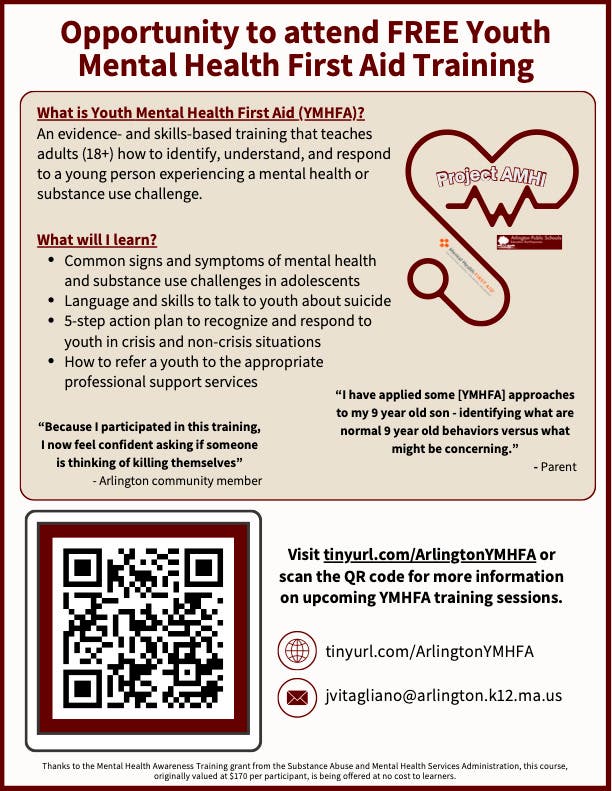 Free Youth Mental Health First Aid Training