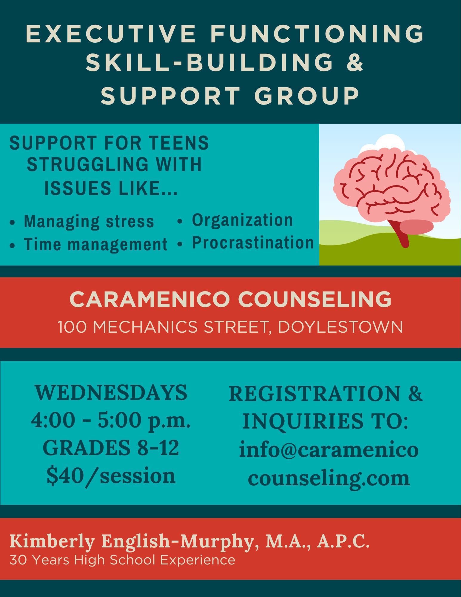 Executive Functioning Skill-Building & Support Group