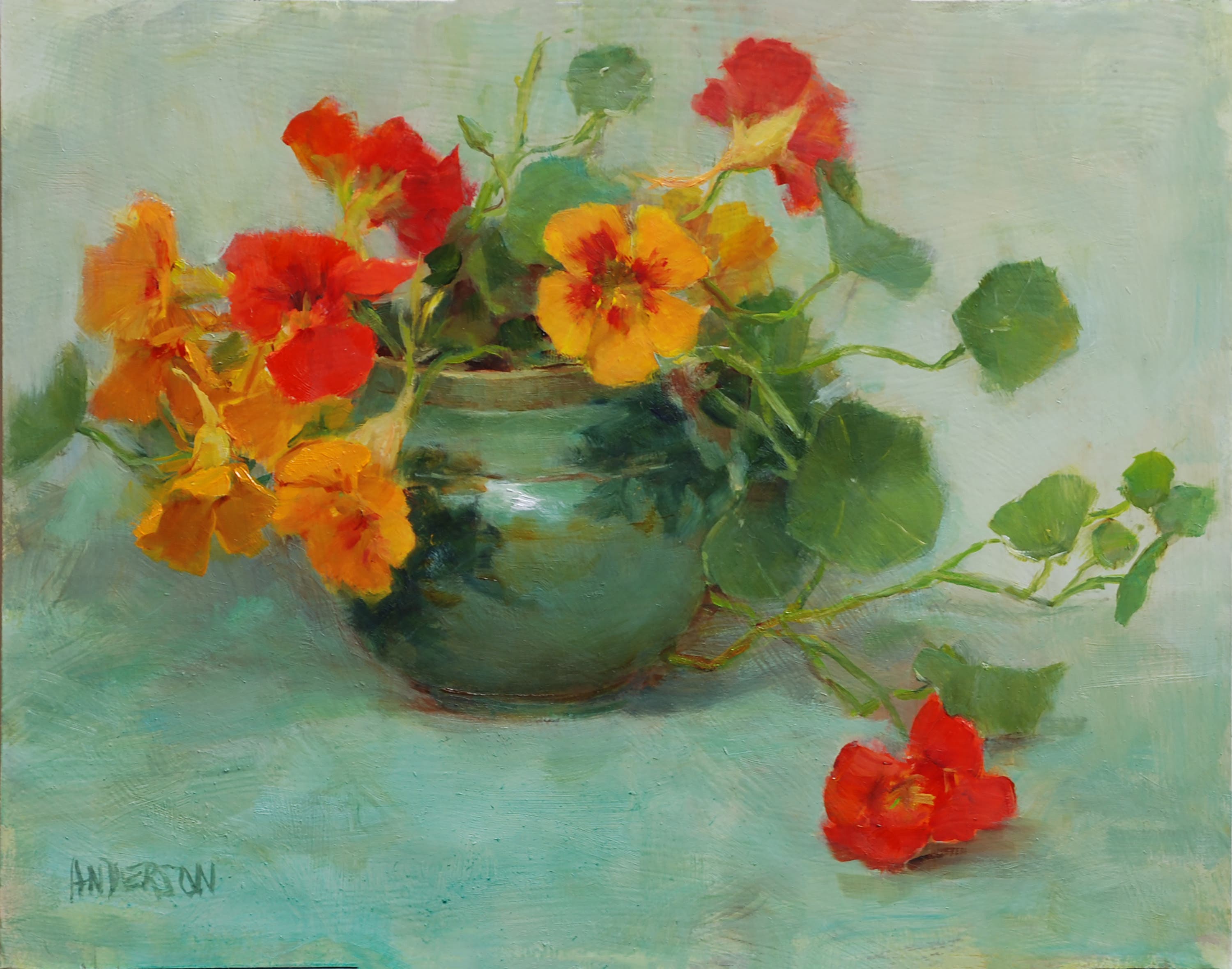 SCAN Presents Kathy Anderson Demonstrating Flowers in oil