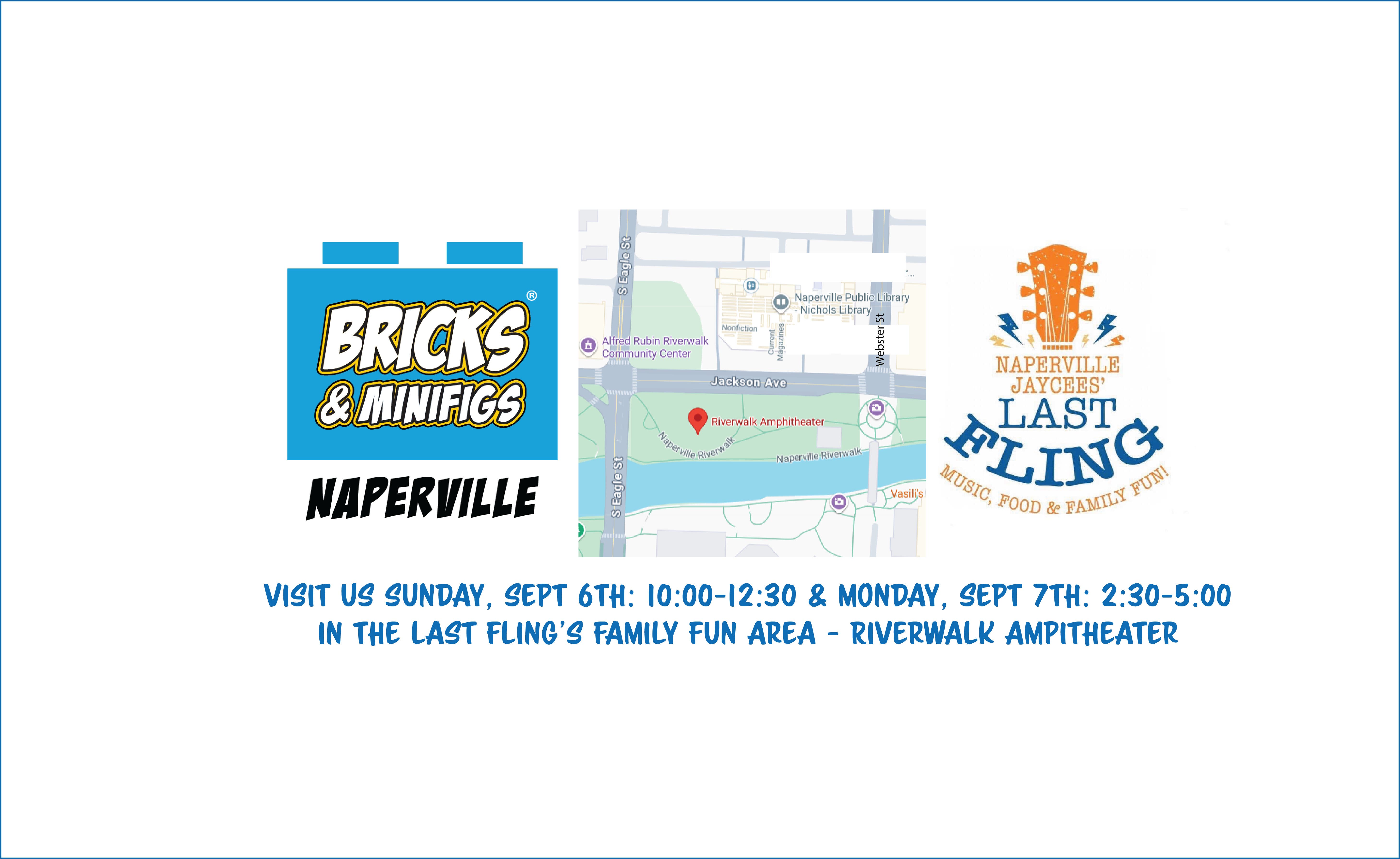 Bricks & Minifigs Naperville at the Last Fling's Family Fun Area