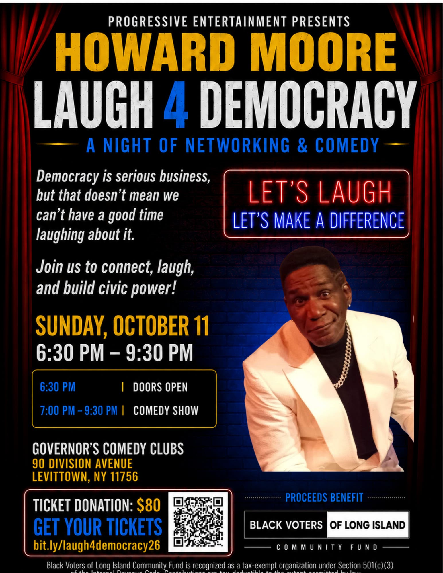 Progressive entertainment presents hilarious night of laughter