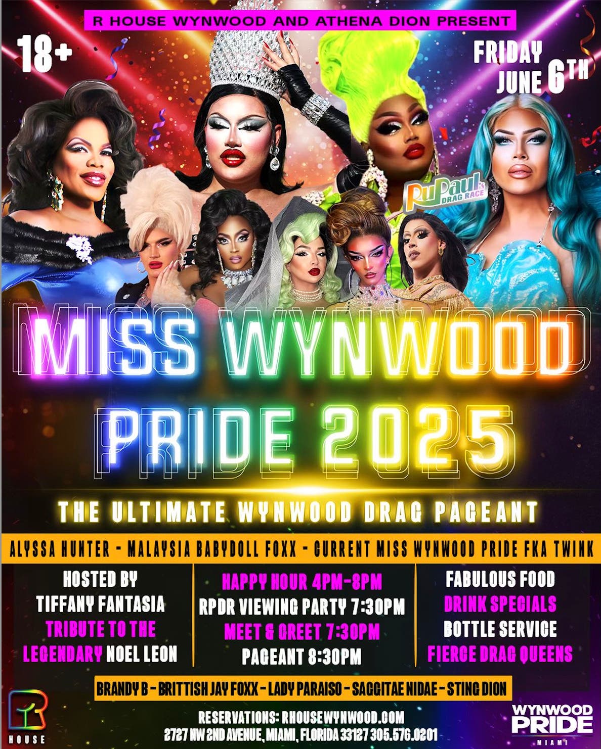 Miss Wynwood Pride 2025 Iconic Drag Pageant at R House