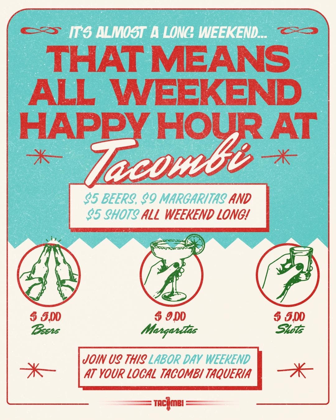 Tacombi presents Labor Day Weekend Happy Hour