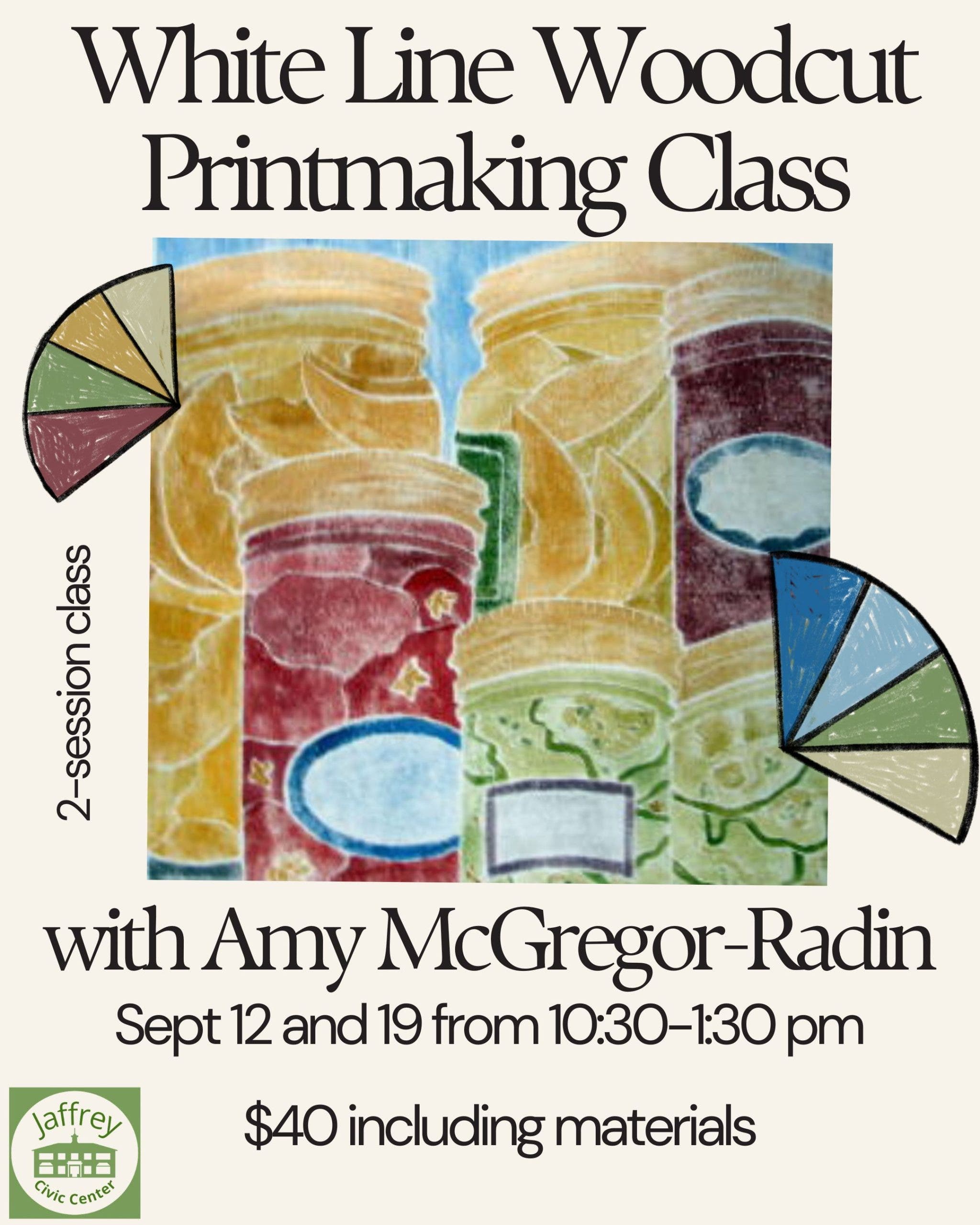 White Line Woodcut Printmaking Class