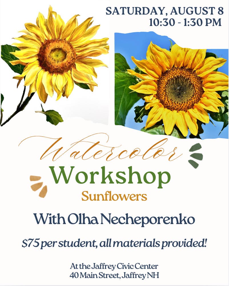 Watercolor Workshop "Sunflowers"