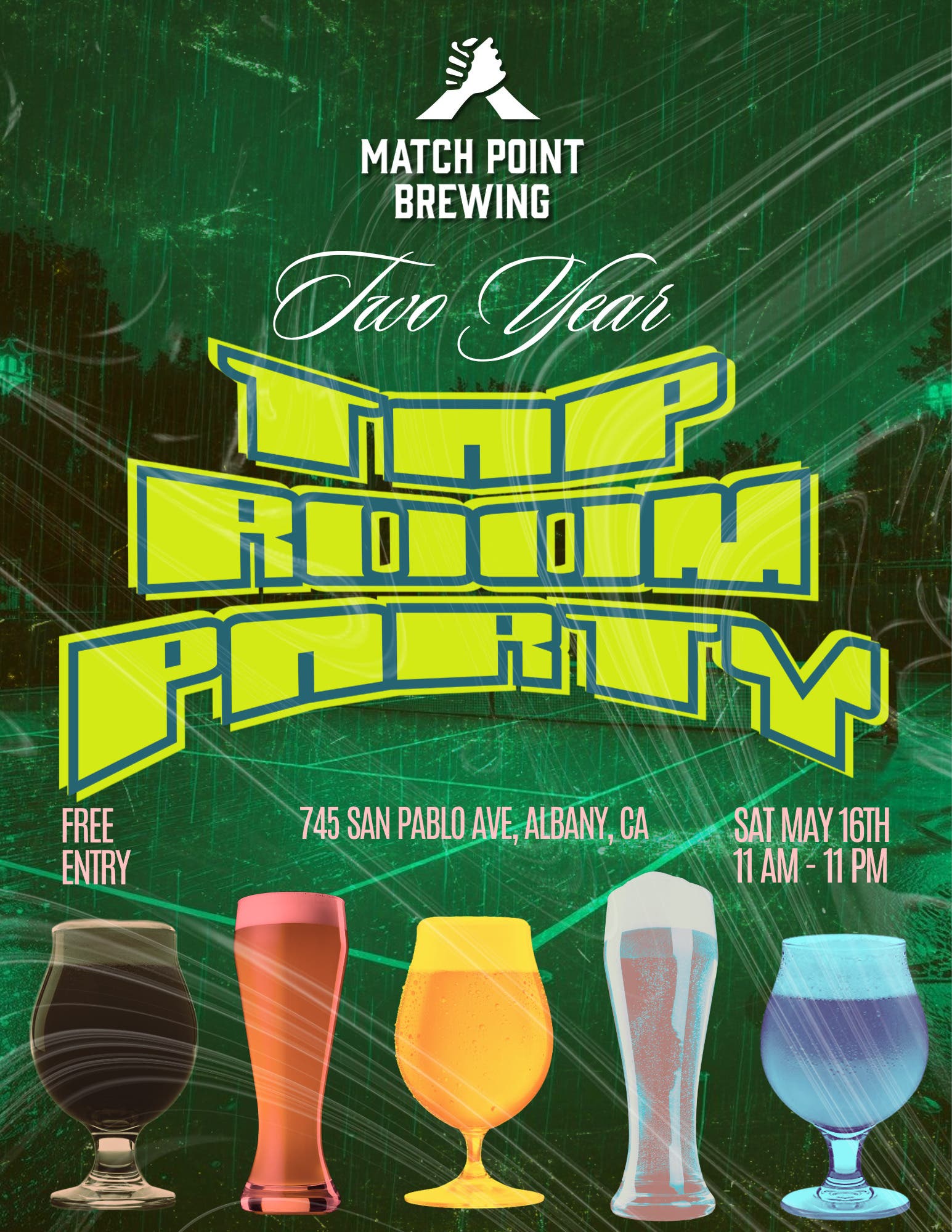 2 Year Taproom Party @ Match Point Brewing