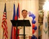 Dr. Hong delivers a speech emphasizing the deep symbolism of national flags and the importance of global solidarity: “Through the harmonious coexistence and mutual cooperation of global citizens, we can collectively create a peaceful future."