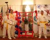 Dr. Hong is posed to ring the Bell of World Peace and Love. He rang the bell nine times to pray for Haiti and the world.