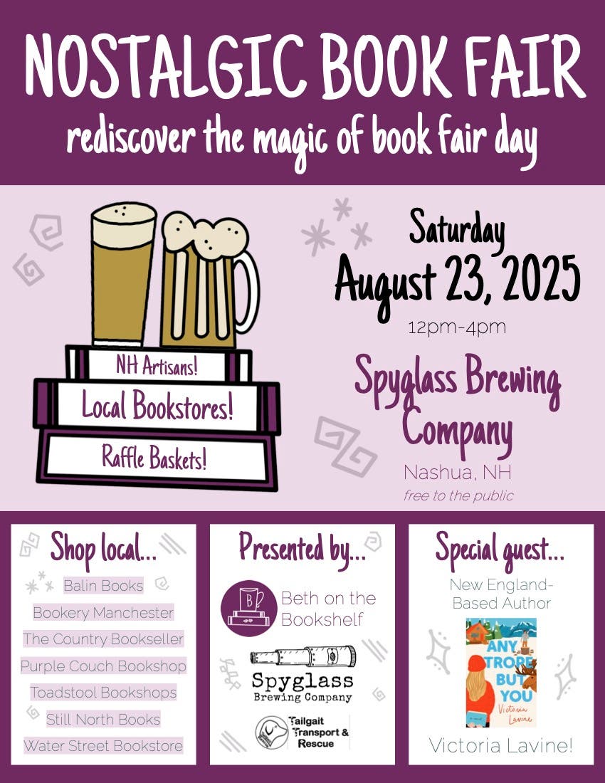 Nostalgic Book Fair at Spyglass Brewing!