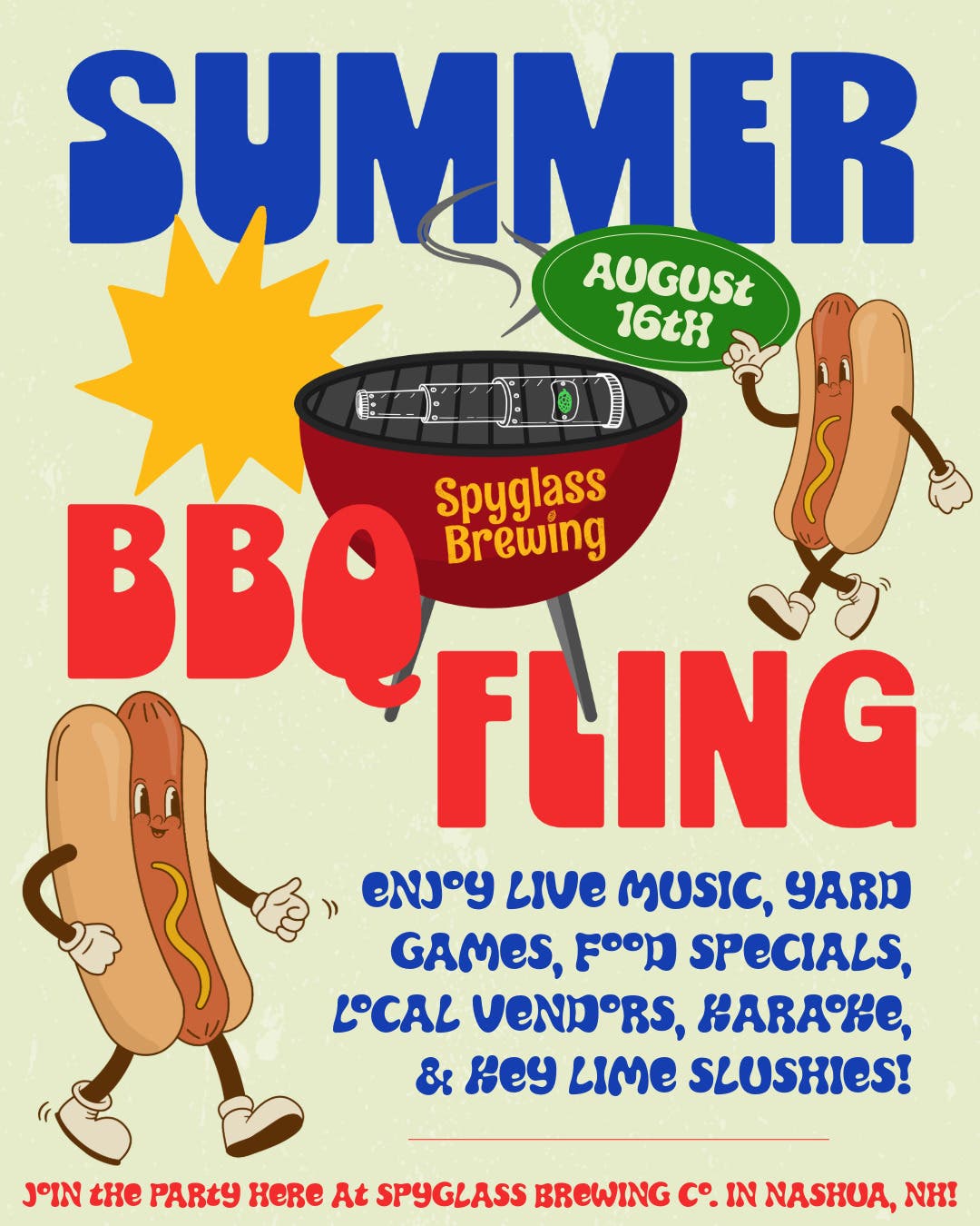 Summer BBQ Fling at Spyglass Brewing!