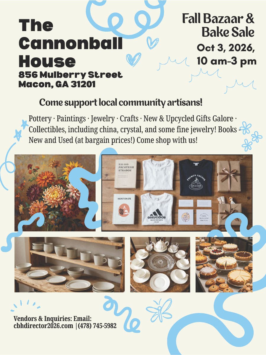 Cannonball House's Fall Bazaar