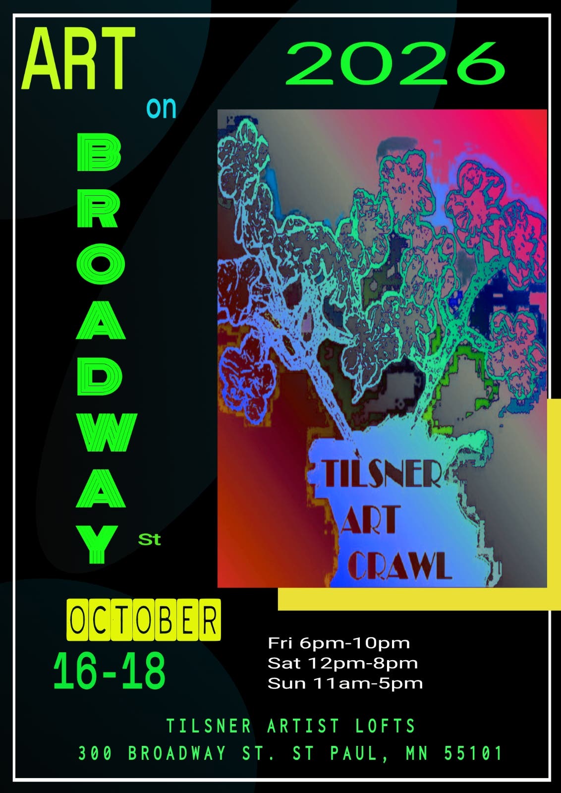 ART on BROADWAY St- Art Crawl