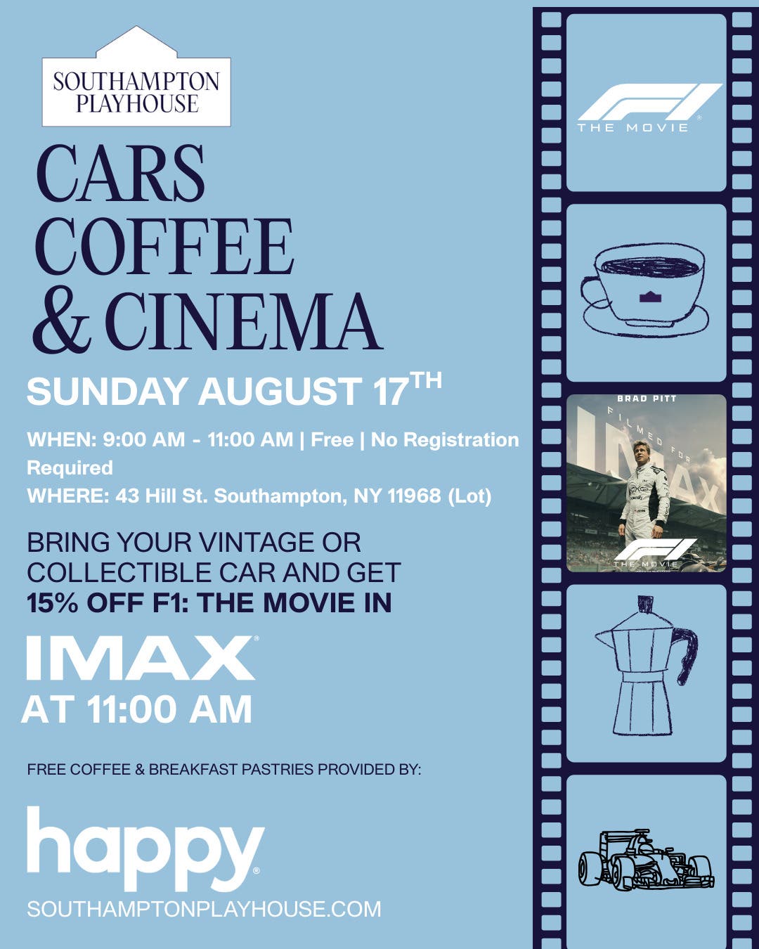 CARS, COFFEE & CINEMA: F1 in IMAX
